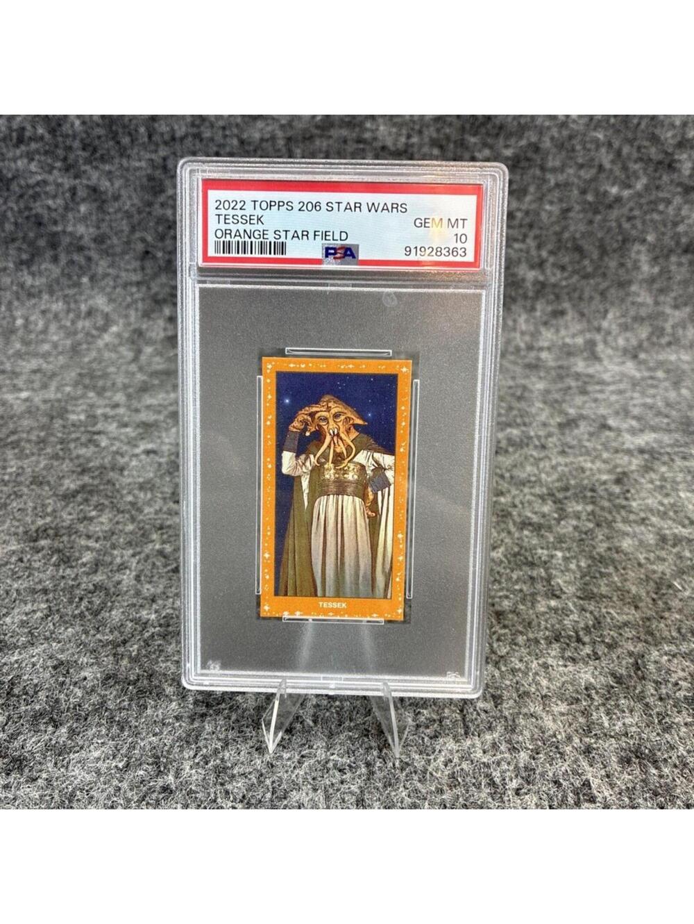 2022 Topps 206 Star Wars Tessek Orange Star Field PSA 10
